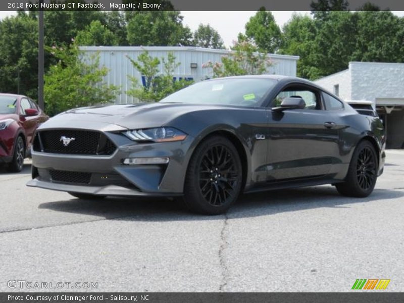Magnetic / Ebony 2018 Ford Mustang GT Fastback