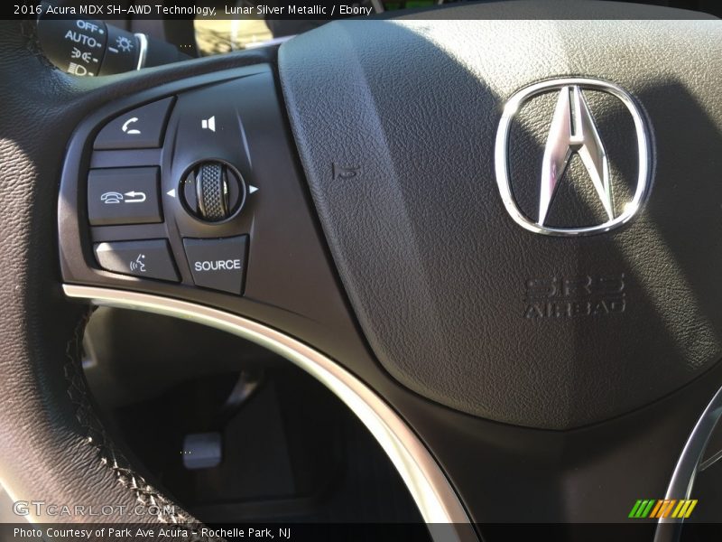 Lunar Silver Metallic / Ebony 2016 Acura MDX SH-AWD Technology
