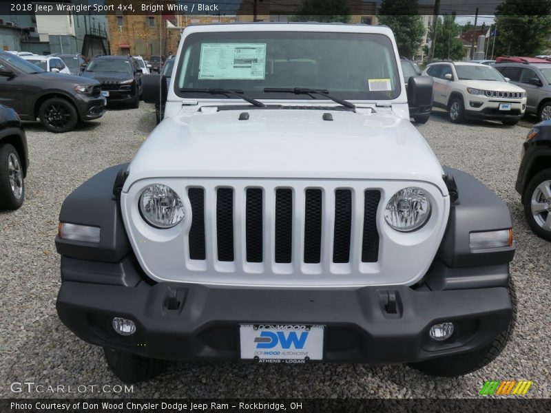 Bright White / Black 2018 Jeep Wrangler Sport 4x4