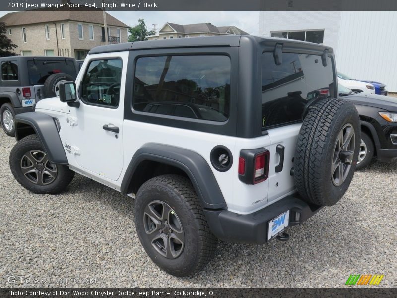 Bright White / Black 2018 Jeep Wrangler Sport 4x4