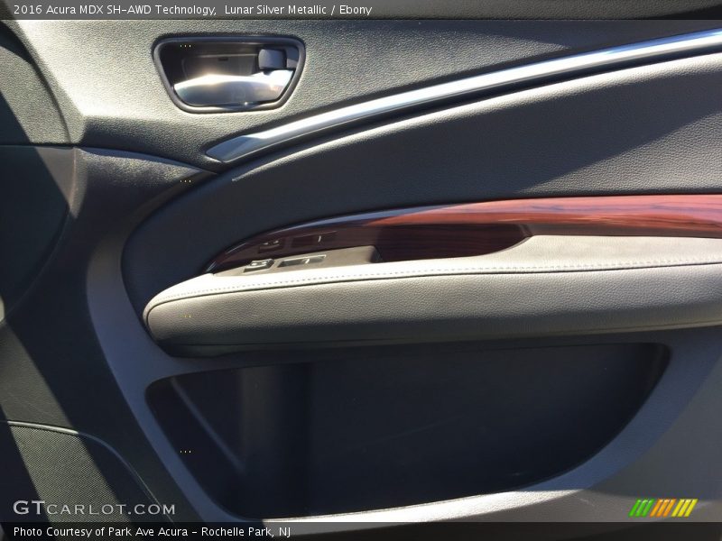 Lunar Silver Metallic / Ebony 2016 Acura MDX SH-AWD Technology