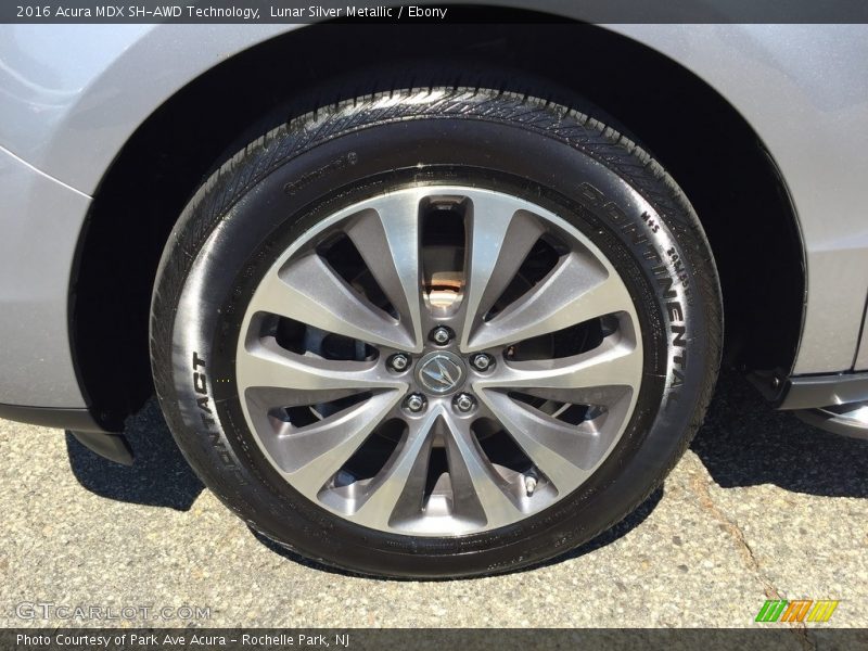 Lunar Silver Metallic / Ebony 2016 Acura MDX SH-AWD Technology