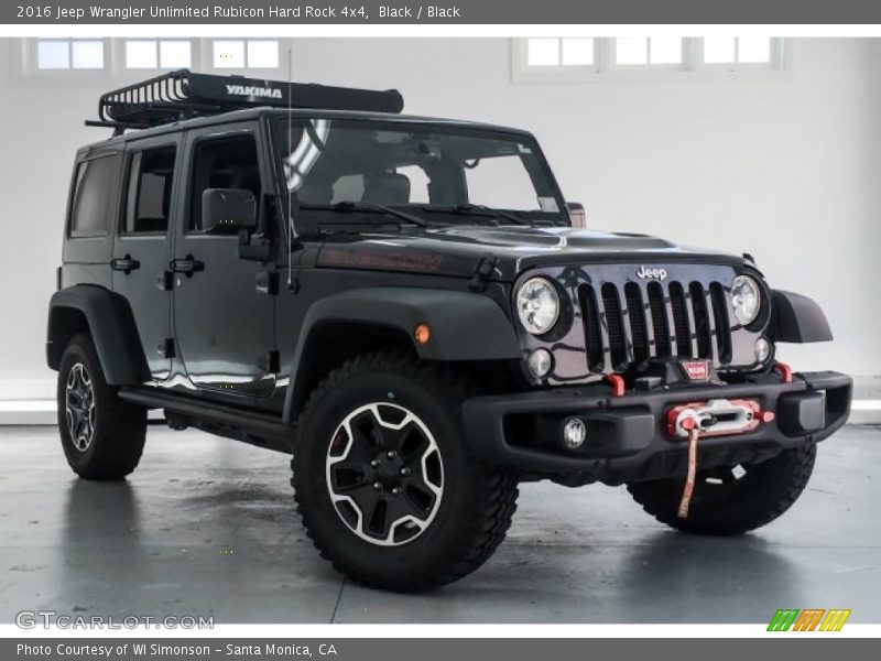 Black / Black 2016 Jeep Wrangler Unlimited Rubicon Hard Rock 4x4