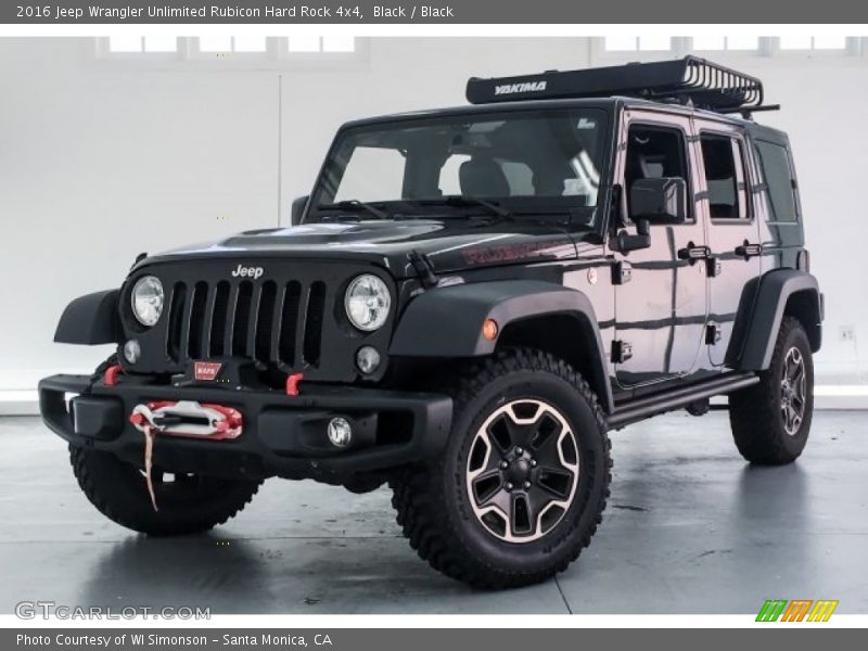 Black / Black 2016 Jeep Wrangler Unlimited Rubicon Hard Rock 4x4