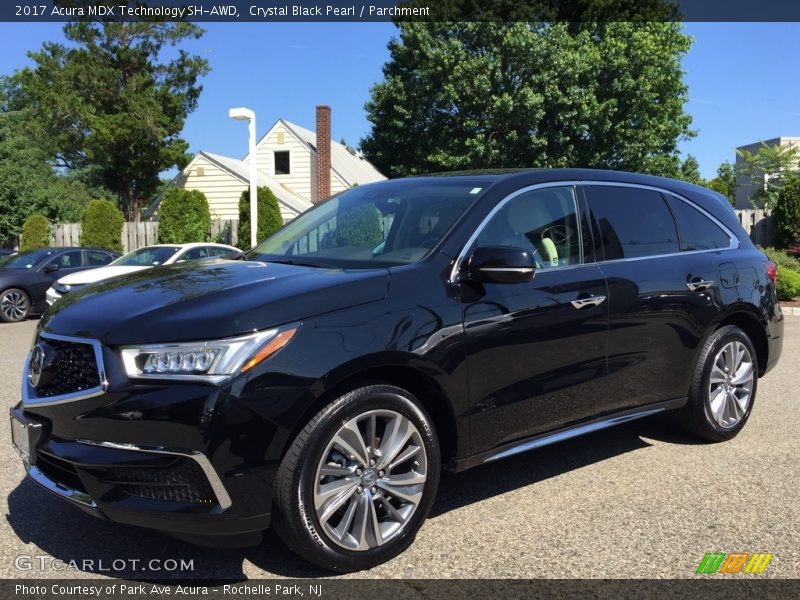 Crystal Black Pearl / Parchment 2017 Acura MDX Technology SH-AWD
