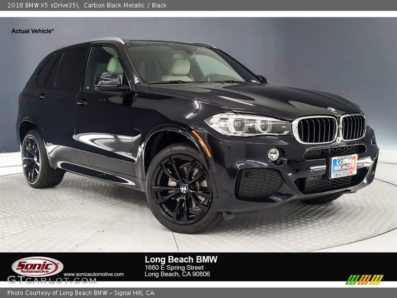 Carbon Black Metallic / Black 2018 BMW X5 sDrive35i