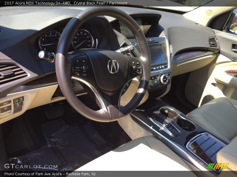 Crystal Black Pearl / Parchment 2017 Acura MDX Technology SH-AWD