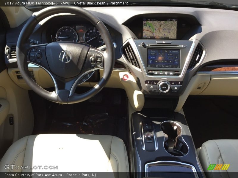 Crystal Black Pearl / Parchment 2017 Acura MDX Technology SH-AWD