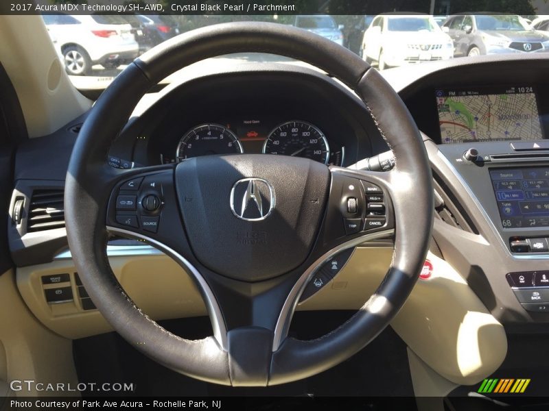 Crystal Black Pearl / Parchment 2017 Acura MDX Technology SH-AWD