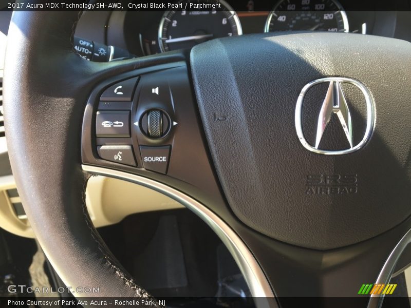 Crystal Black Pearl / Parchment 2017 Acura MDX Technology SH-AWD