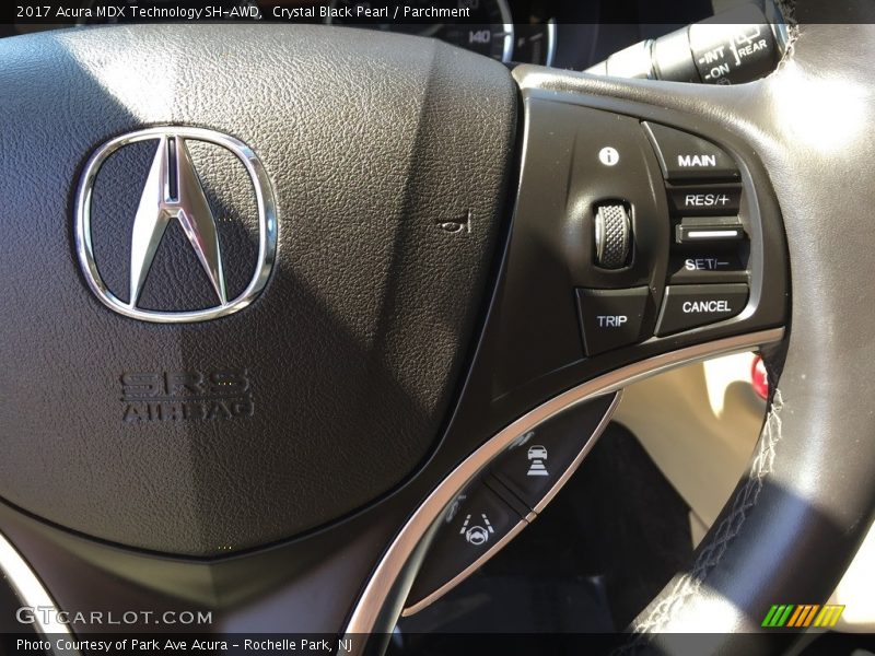 Crystal Black Pearl / Parchment 2017 Acura MDX Technology SH-AWD