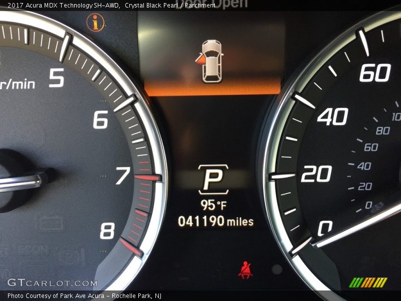 Crystal Black Pearl / Parchment 2017 Acura MDX Technology SH-AWD