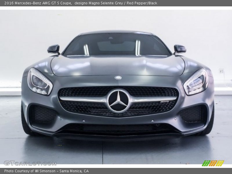 designo Magno Selenite Grey / Red Pepper/Black 2016 Mercedes-Benz AMG GT S Coupe