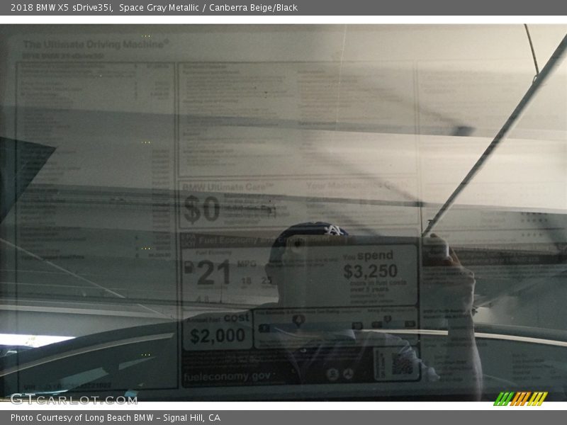 Space Gray Metallic / Canberra Beige/Black 2018 BMW X5 sDrive35i