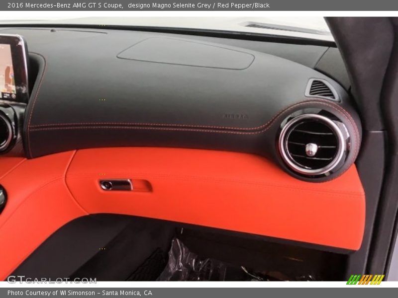 designo Magno Selenite Grey / Red Pepper/Black 2016 Mercedes-Benz AMG GT S Coupe
