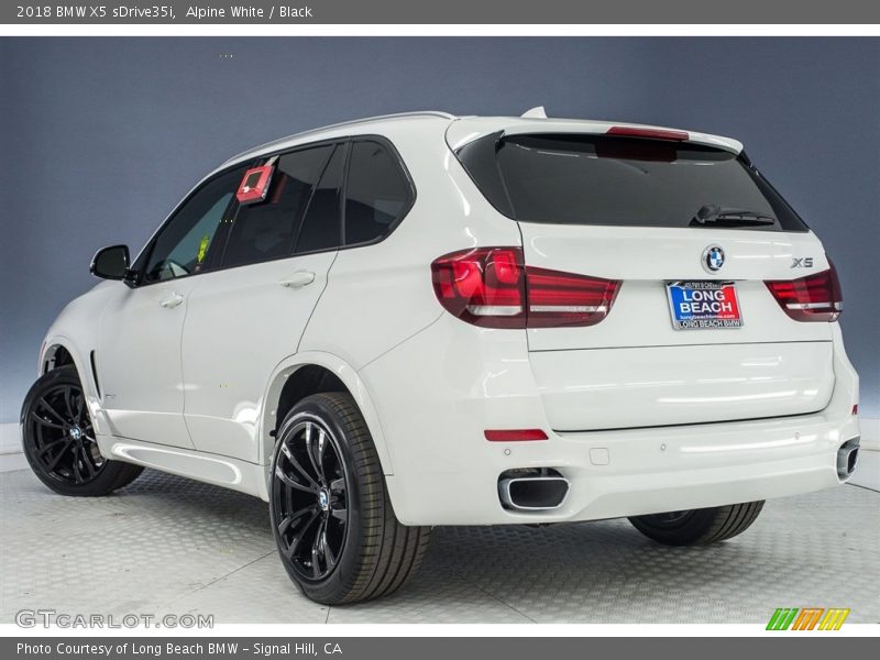 Alpine White / Black 2018 BMW X5 sDrive35i