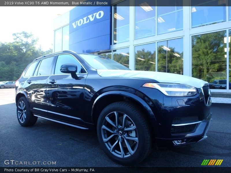 Blue Metallic / Blonde 2019 Volvo XC90 T6 AWD Momentum