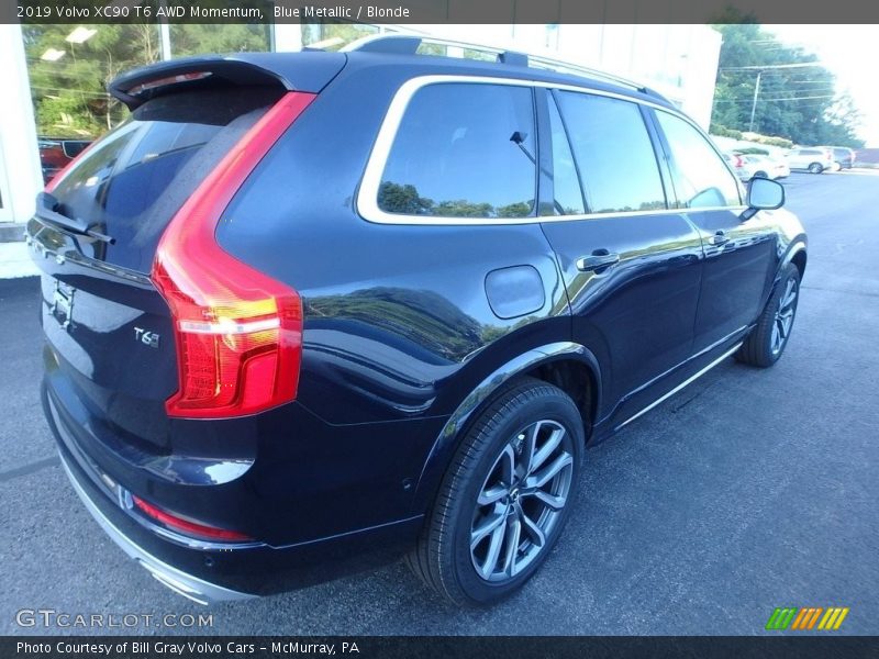 Blue Metallic / Blonde 2019 Volvo XC90 T6 AWD Momentum