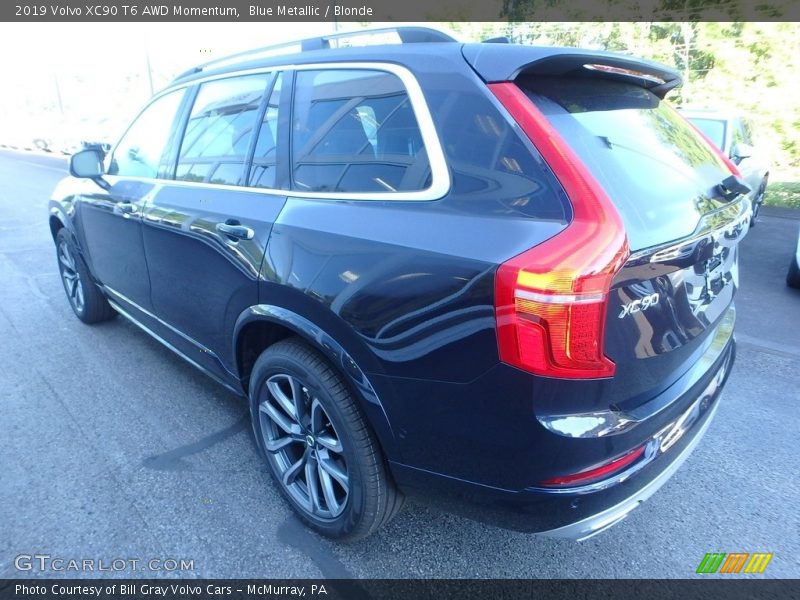 Blue Metallic / Blonde 2019 Volvo XC90 T6 AWD Momentum