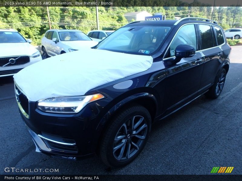 Blue Metallic / Blonde 2019 Volvo XC90 T6 AWD Momentum