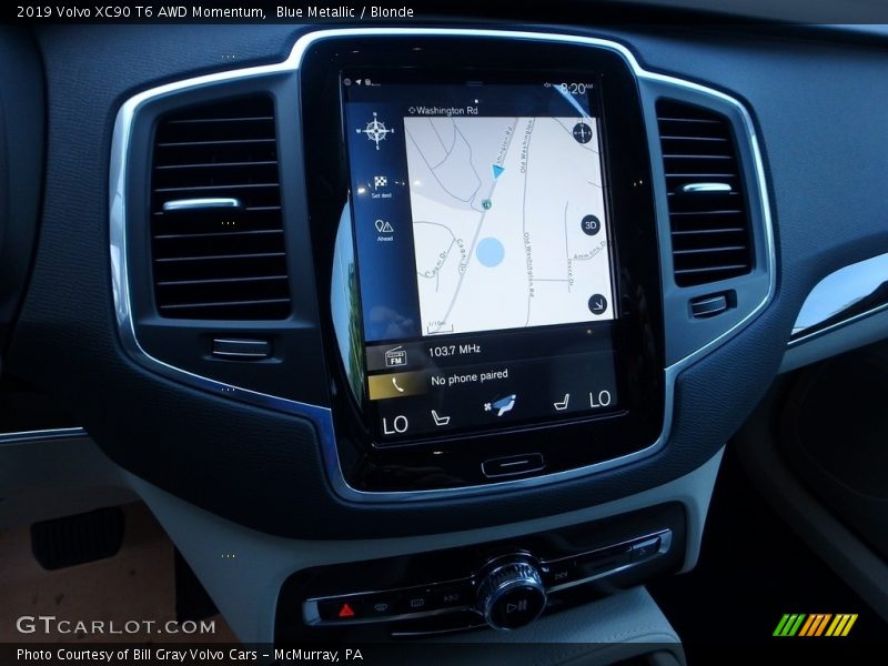 Blue Metallic / Blonde 2019 Volvo XC90 T6 AWD Momentum