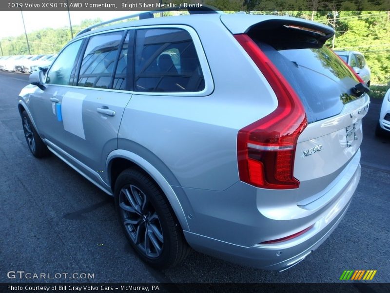 Bright Silver Metallic / Blonde 2019 Volvo XC90 T6 AWD Momentum