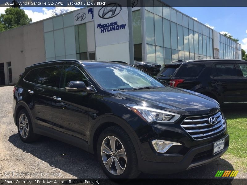 Becketts Black / Black 2013 Hyundai Santa Fe GLS AWD