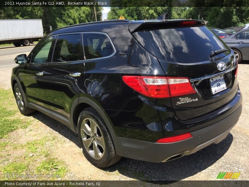 Becketts Black / Black 2013 Hyundai Santa Fe GLS AWD