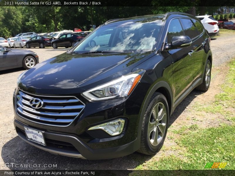 Becketts Black / Black 2013 Hyundai Santa Fe GLS AWD