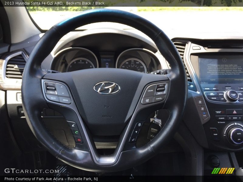 Becketts Black / Black 2013 Hyundai Santa Fe GLS AWD