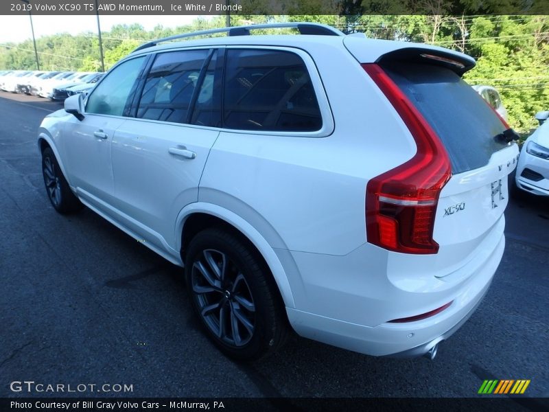 Ice White / Blonde 2019 Volvo XC90 T5 AWD Momentum