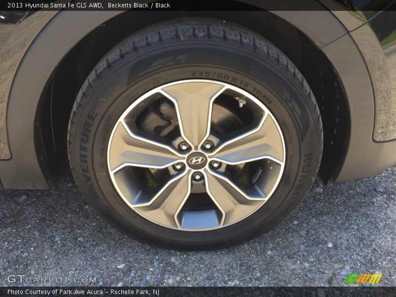 Becketts Black / Black 2013 Hyundai Santa Fe GLS AWD