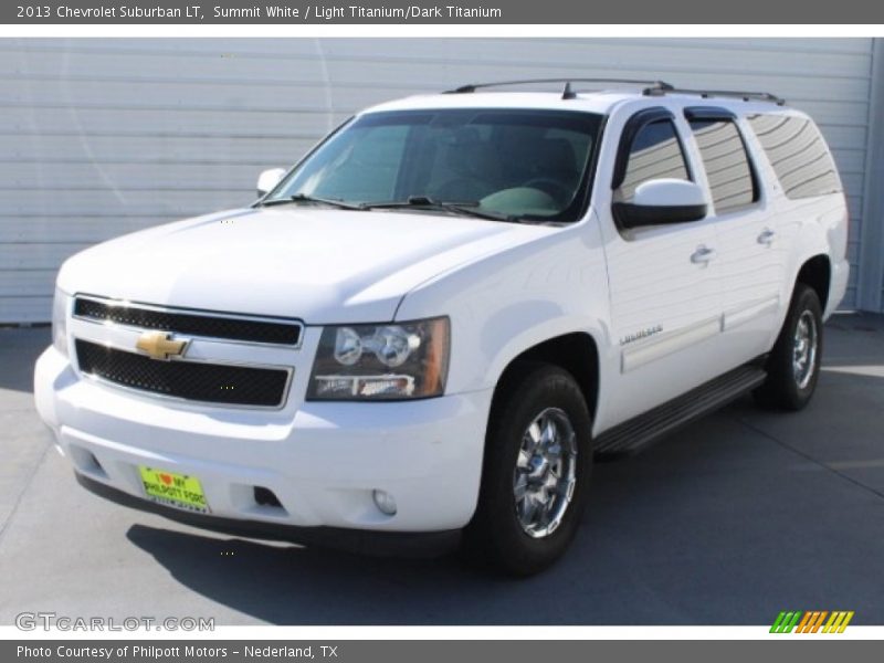 Summit White / Light Titanium/Dark Titanium 2013 Chevrolet Suburban LT
