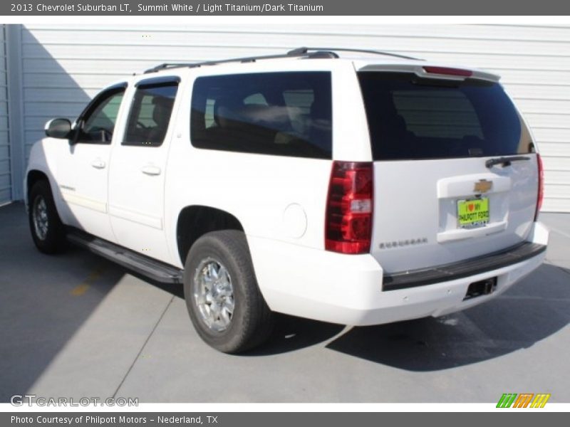 Summit White / Light Titanium/Dark Titanium 2013 Chevrolet Suburban LT