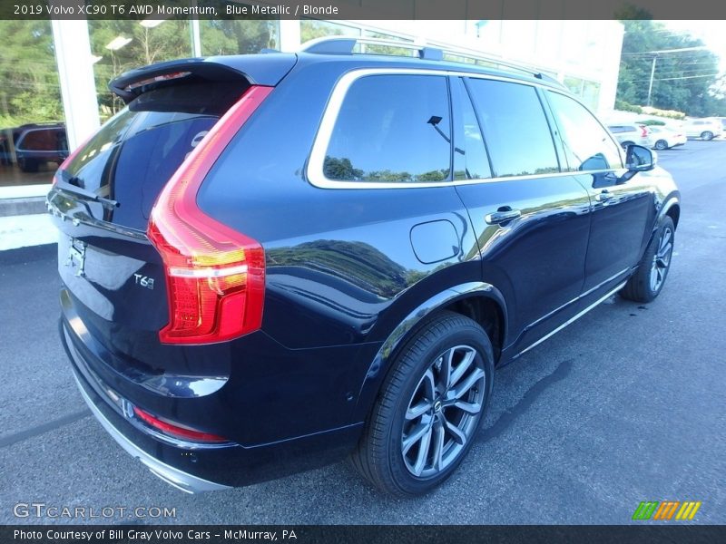 Blue Metallic / Blonde 2019 Volvo XC90 T6 AWD Momentum