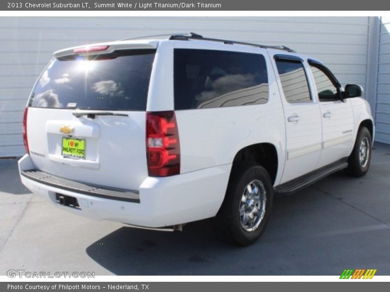 Summit White / Light Titanium/Dark Titanium 2013 Chevrolet Suburban LT