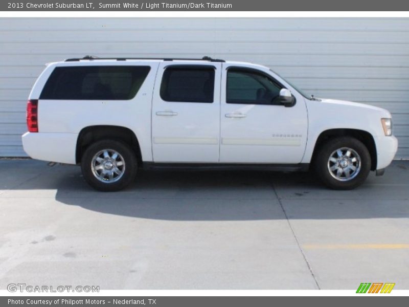 Summit White / Light Titanium/Dark Titanium 2013 Chevrolet Suburban LT