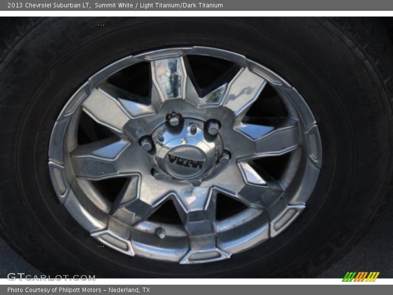 Summit White / Light Titanium/Dark Titanium 2013 Chevrolet Suburban LT