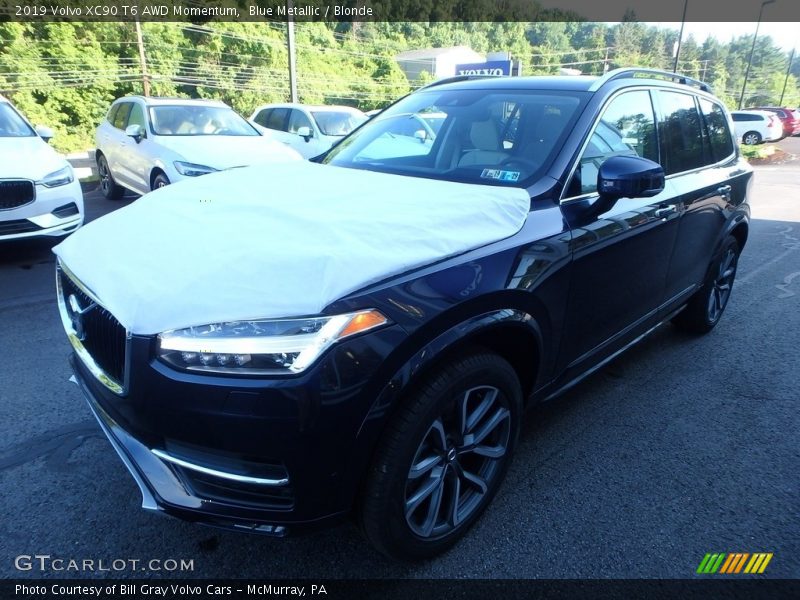 Blue Metallic / Blonde 2019 Volvo XC90 T6 AWD Momentum