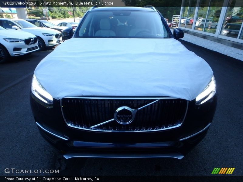Blue Metallic / Blonde 2019 Volvo XC90 T6 AWD Momentum