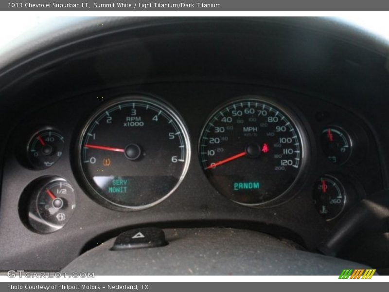 Summit White / Light Titanium/Dark Titanium 2013 Chevrolet Suburban LT