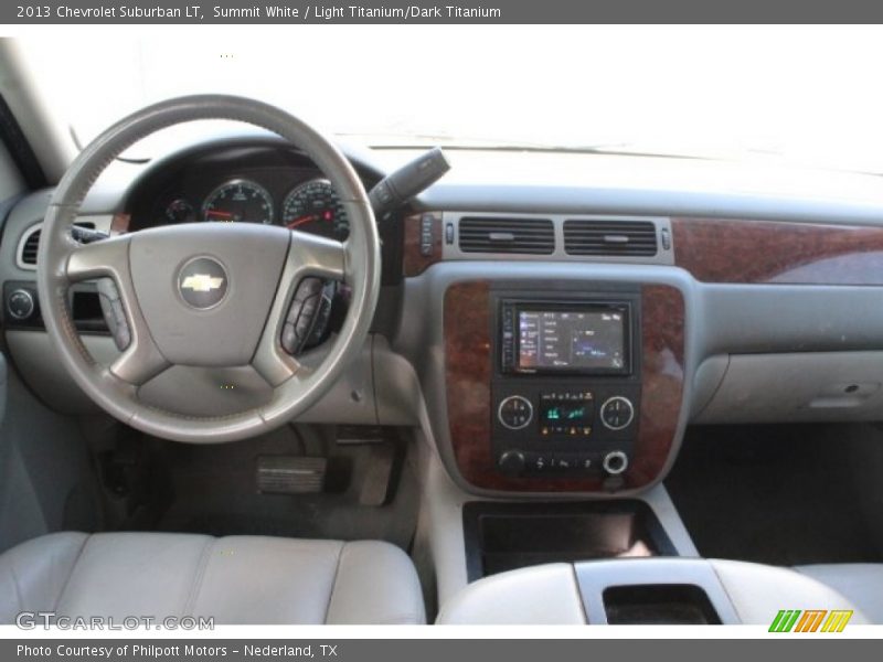 Summit White / Light Titanium/Dark Titanium 2013 Chevrolet Suburban LT