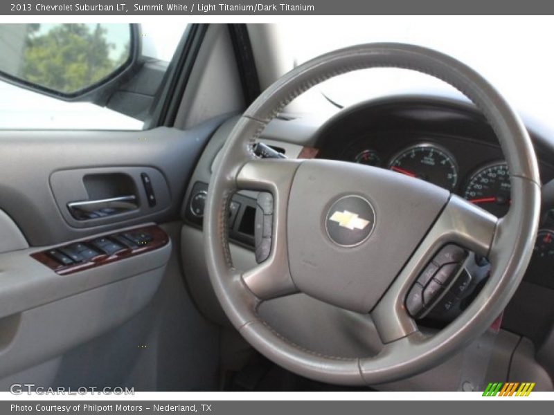 Summit White / Light Titanium/Dark Titanium 2013 Chevrolet Suburban LT
