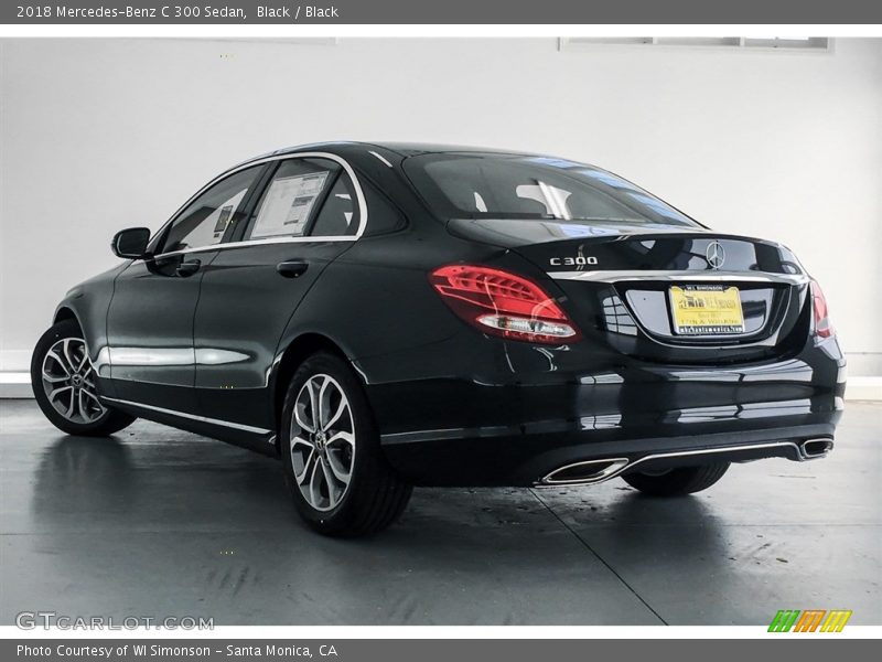 Black / Black 2018 Mercedes-Benz C 300 Sedan