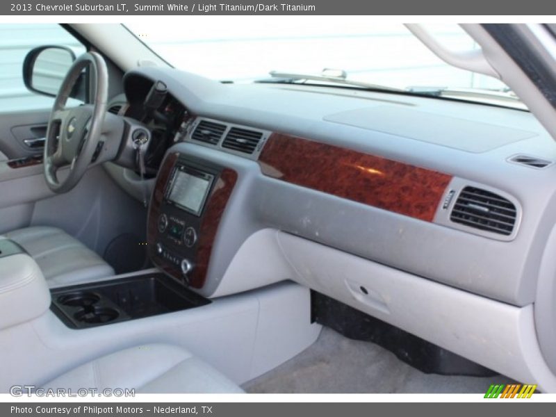 Summit White / Light Titanium/Dark Titanium 2013 Chevrolet Suburban LT