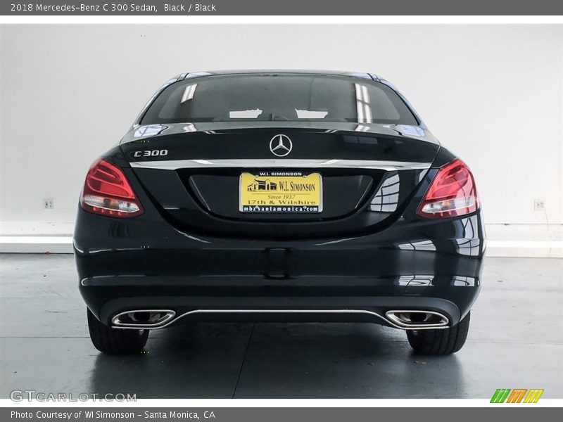 Black / Black 2018 Mercedes-Benz C 300 Sedan