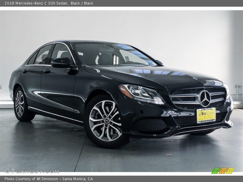 Black / Black 2018 Mercedes-Benz C 300 Sedan