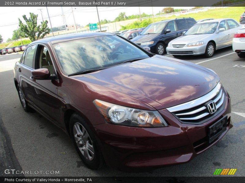 Basque Red Pearl II / Ivory 2012 Honda Accord LX Premium Sedan