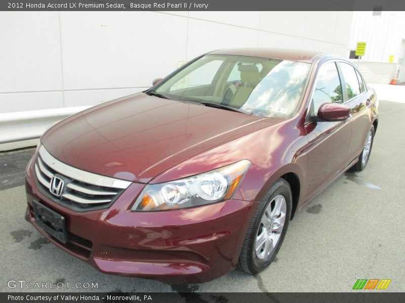 Basque Red Pearl II / Ivory 2012 Honda Accord LX Premium Sedan