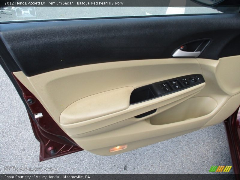 Basque Red Pearl II / Ivory 2012 Honda Accord LX Premium Sedan